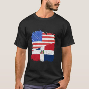Camiseta República Dominicana Antiga Raízes Dominicanas EUA