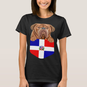 Camiseta República Dominicana Bandeira Cachorros de Bordeau