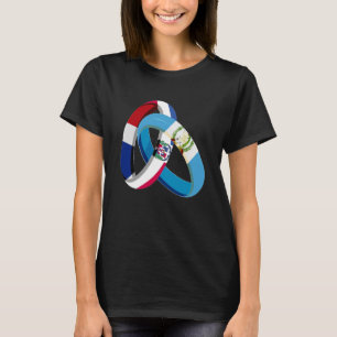 Camiseta República Dominicana Bandeira Casamento do Anel Gu