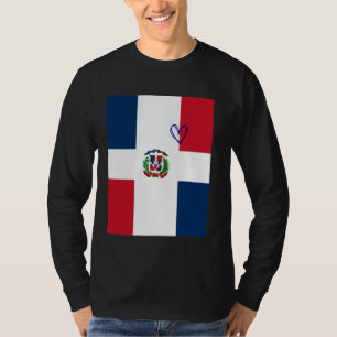 Camiseta República Dominicana Bandeira Coração Dominicana O