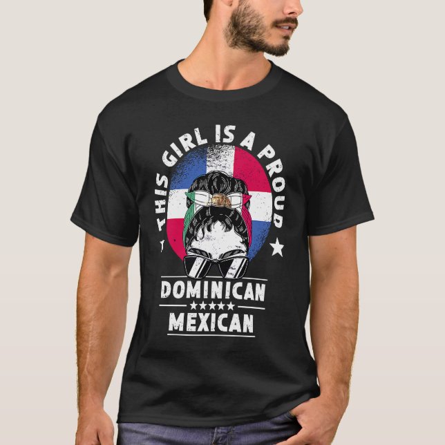 Camiseta República Dominicana Bandeira México Menina De Cul (Frente)