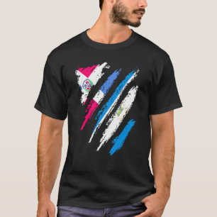 Camiseta República Dominicana Bandeira Nicarágua Ruas do Pa