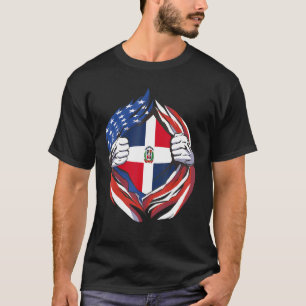 Camiseta República Dominicana Bandeira Orgulhosa Do Meu Her