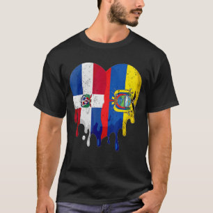 Camiseta República Dominicana Equador Sinalizador Coração C