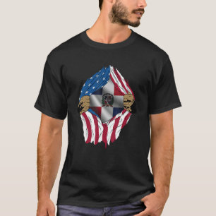 Camiseta República Dominicana Estados Unidos Bandeira Domin