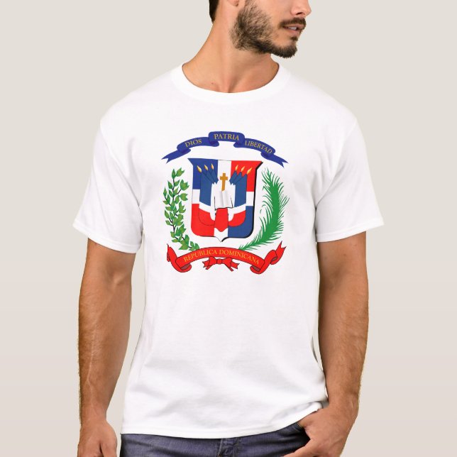 Camiseta República Dominicana - Selo - Símbolo (Frente)