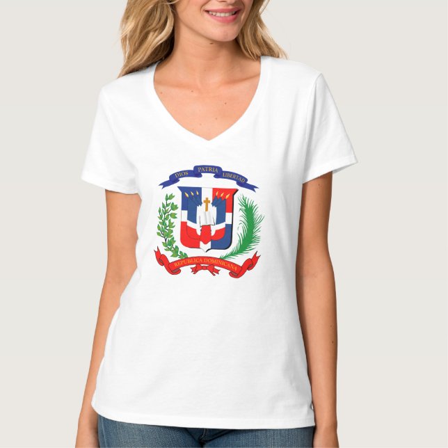 Camiseta República Dominicana - Selo - Símbolo (Frente)