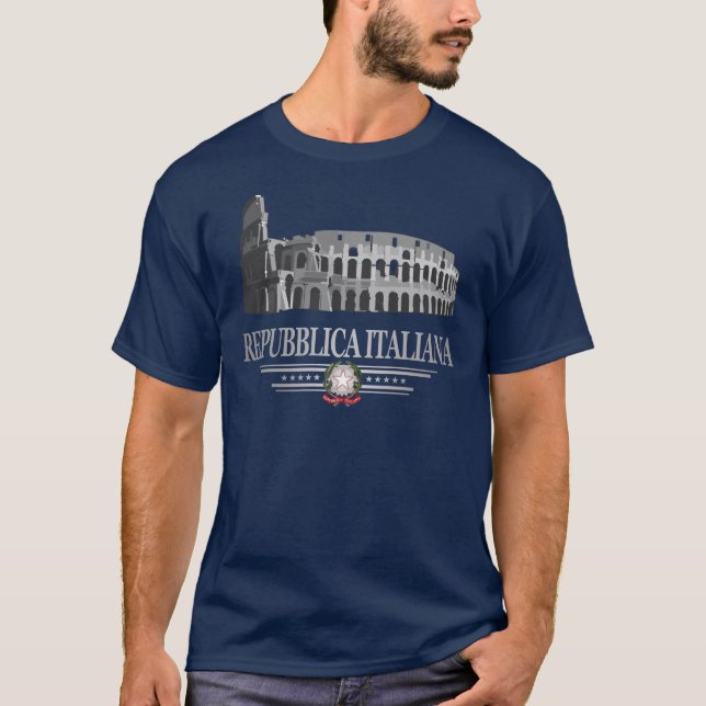 Camiseta República Italiana (Coliseu Romano) (Frente)