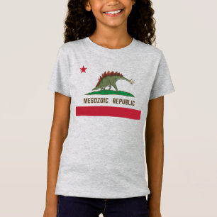 Camiseta República Mesozoica California Flag Stegosaurus