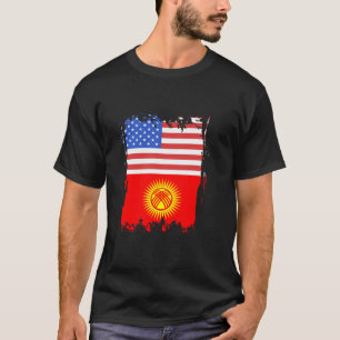 Camiseta República Quirguiz América EUA Raízes Quirguizes Q