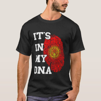 Camiseta República Quirguiz Istá No Meu DNA Polegar Repúbli