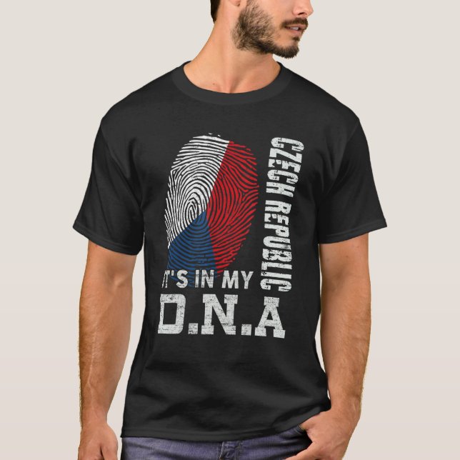Camiseta República Tcheca Está no Meu Dna República Tcheca (Frente)
