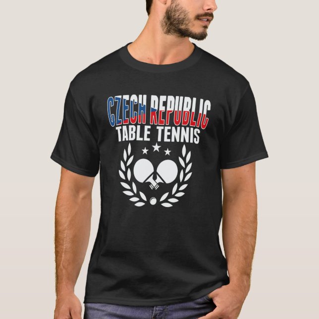 Camiseta República Tcheca Tênis de Mesa   República Tcheca  (Frente)