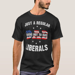 Camiseta Republicano Apenas Um Pai Regular Tentando Não Lev