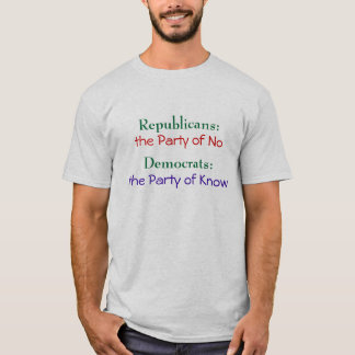 Camiseta Republicano contra o t-shirt de Democrata