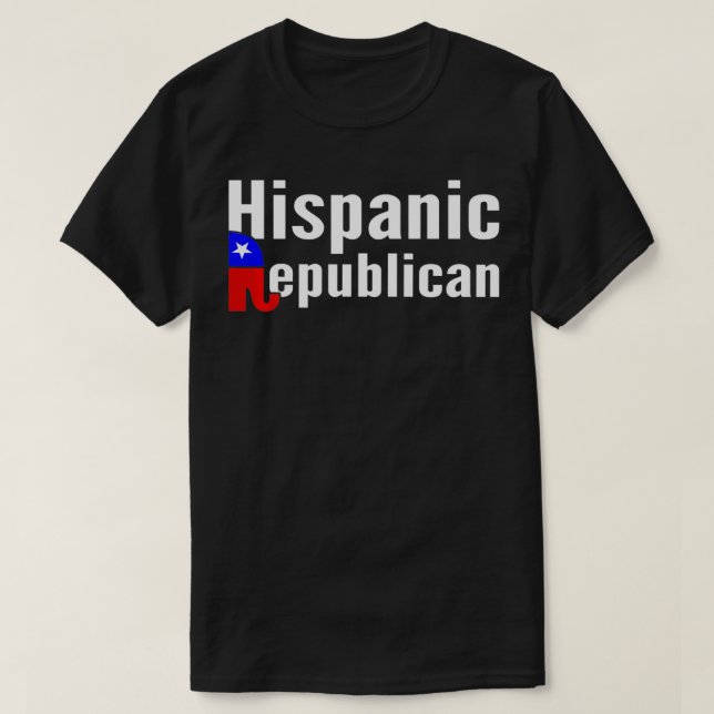 Camiseta Republicano Hispânico Presente Político La (Frente do Design)