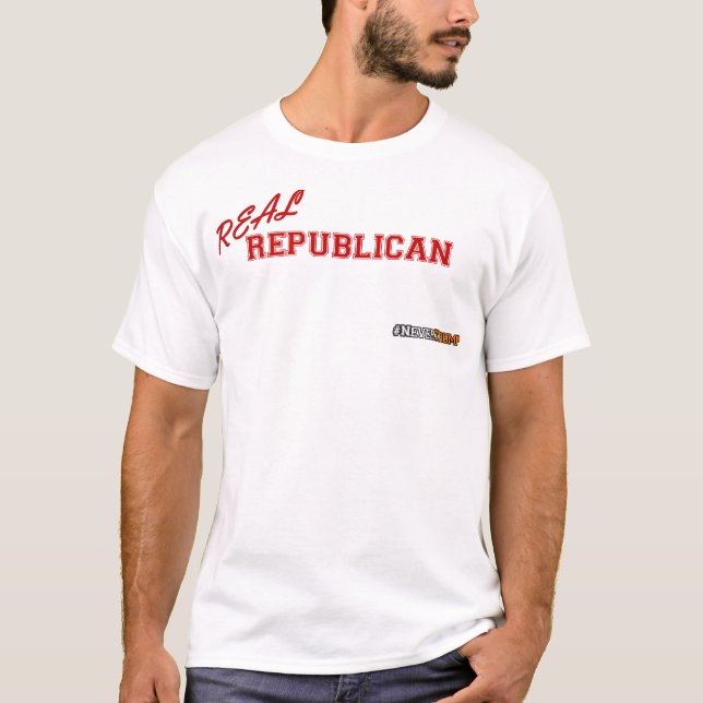Camiseta Republicano real, nunca trunfo (Frente)