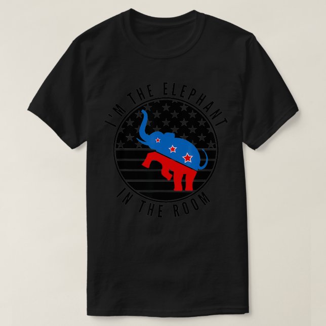 Camiseta Republicano Sou o Elefante na Sala Conservati (Frente do Design)