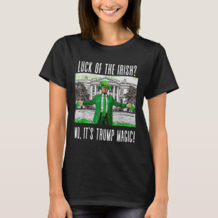 Camiseta Republicano St Patricks Irlandês Magia de Trump pa