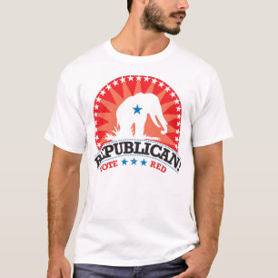 Camiseta Republicano! Vermelho do voto!