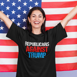 Camiseta Republicanos Contra Donald Trump Bold
