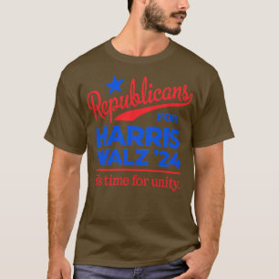 Camiseta Republicanos pelo Walz Time pela Unidade