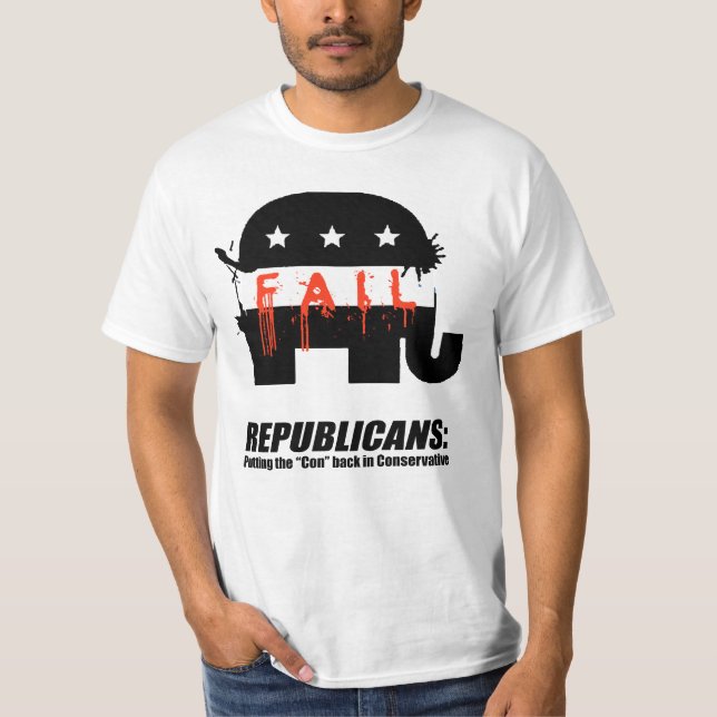 Camiseta Republicanos - pndo o engodo para trás no (Frente)