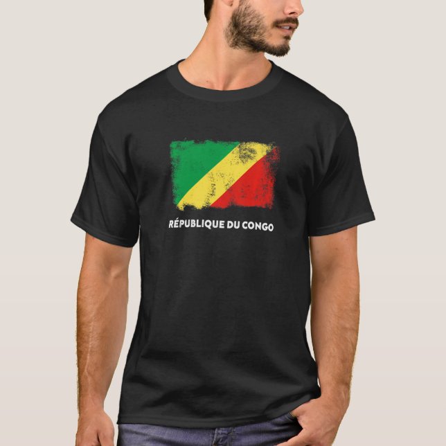 Camiseta République du Congo Flag Republic of the Congo (Frente)