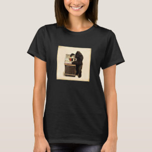 Camiseta Rero Mars Com Hooligans Vintage Jukebox Estilo