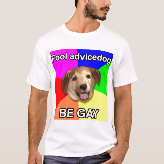 Camiseta Res alto do "cão do conselho tolo "
