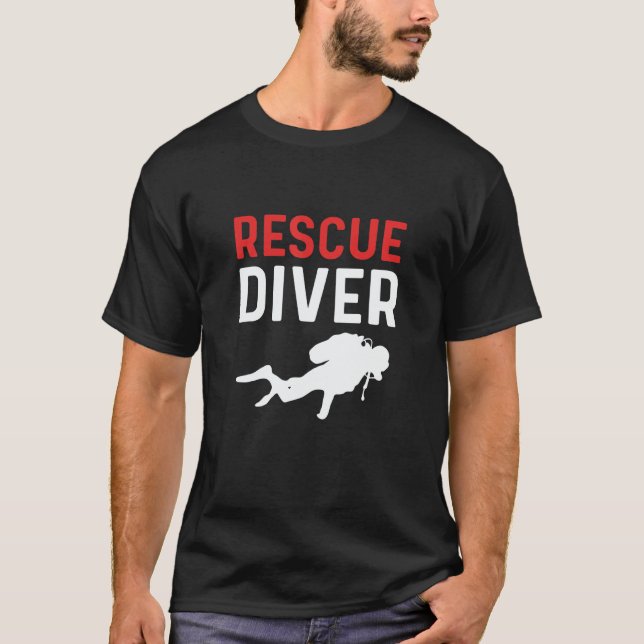 Camiseta Rescue Diver Crew  Rescue Diving (Frente)