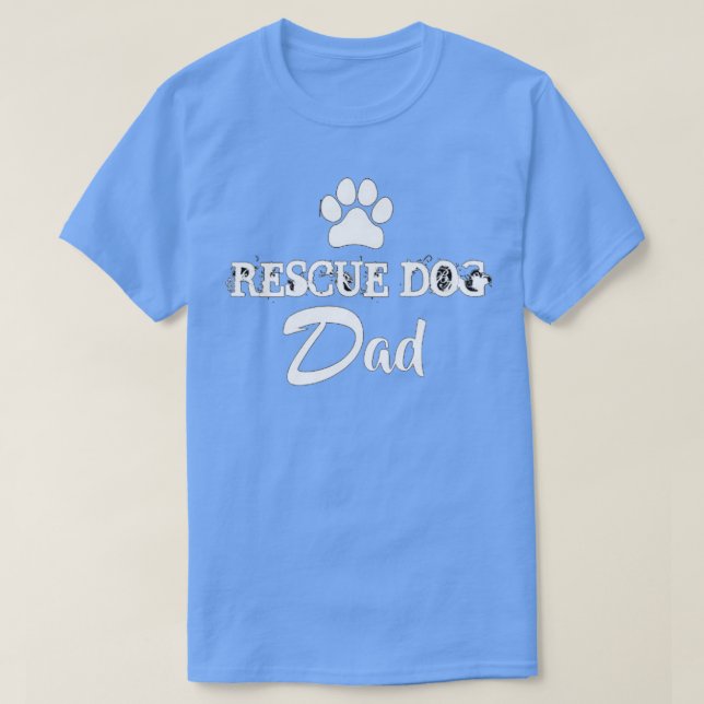 Camiseta Rescue Dog Dad  (Frente do Design)