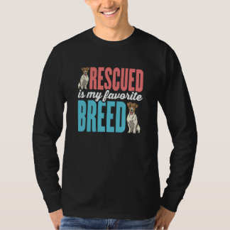Camiseta Rescued is my favorite Breed
