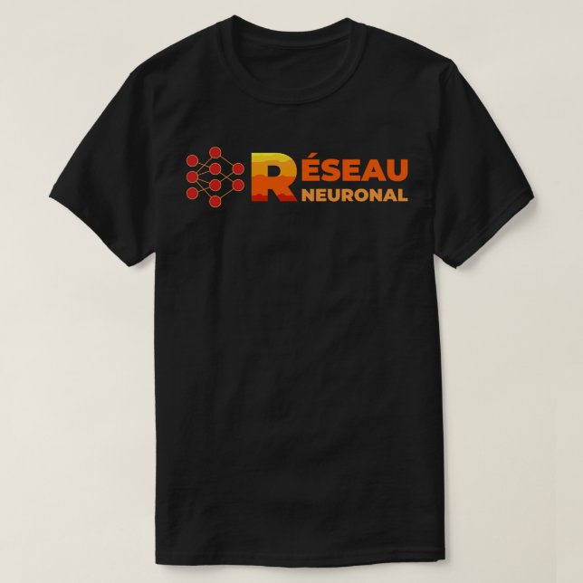 Camiseta Reseau neuronal (Frente do Design)