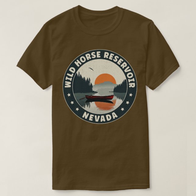 Camiseta Reserva de Cavalos Selvagens Nevada Sunset (Frente do Design)