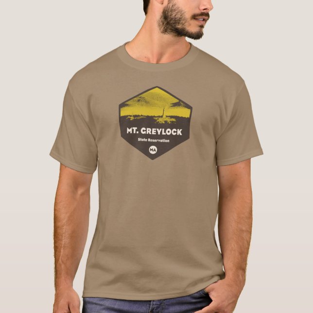 Camiseta Reserva de Estado do Monte Greylock Massachusetts (Frente)