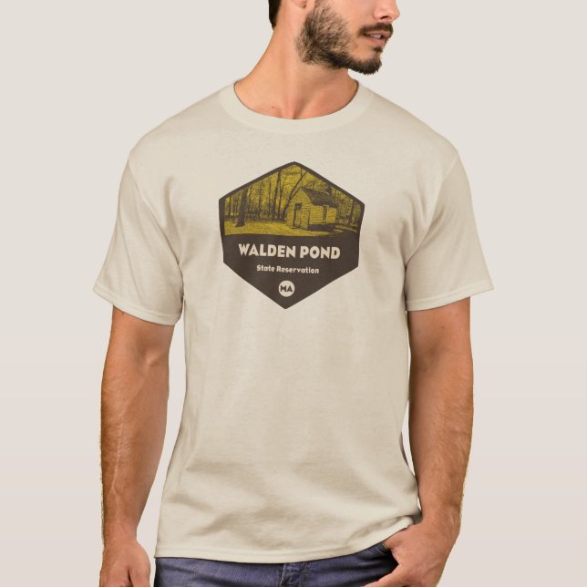 Camiseta Reserva Estadual de Walden Pond Massachusetts (Frente)