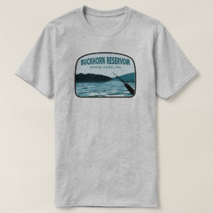 Camiseta Reservatório de Buckhorn North Carolina Fish Rod