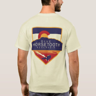 Camiseta Reservatório de Horsetooth do mergulho