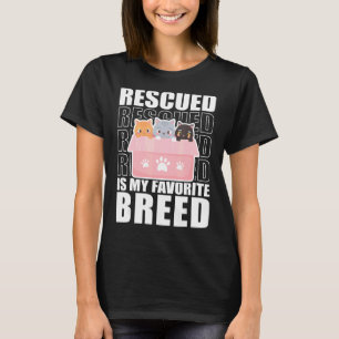 Camiseta Resgatado É Meu Abrigo De Animais De Criação Favor
