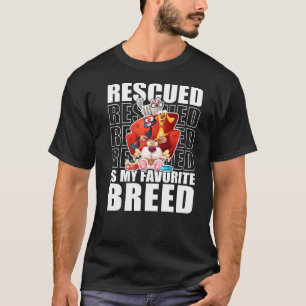 Camiseta Resgatado É Meu Gato De Raça Favorito Que Está Bem