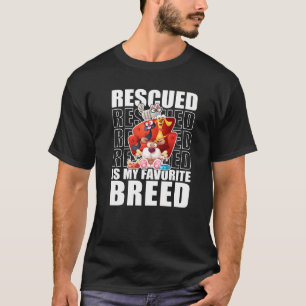Camiseta Resgatado É Meu Gato De Raça Favorito Que Está Bem