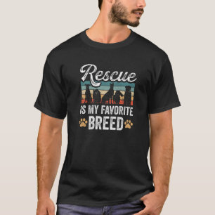 Camiseta Resgatado É O Meu Cão De Gato De Salvamento De A