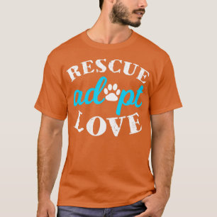 Camiseta Resgate Adotar Amante de os animais de Amor