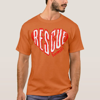 Camiseta Resgate Animais Coração família