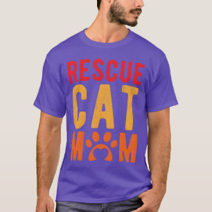 Camiseta Resgate Animal Resgate Gato Mãe menino