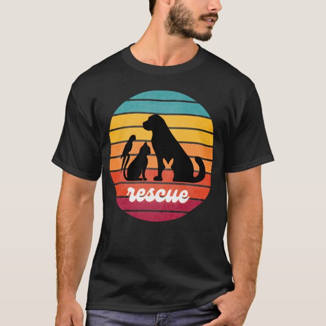 Camiseta Resgate Antigo Todos os Animais (Frente)