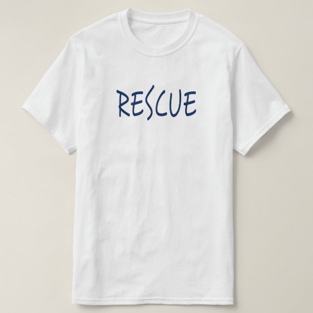 Camiseta Resgate (azul) (Frente do Design)