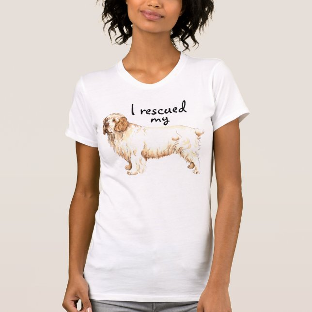 Camiseta Resgate Clumber Spaniel (Frente)