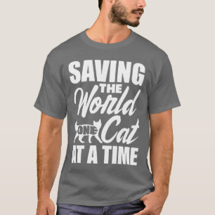 Camiseta Resgate de Adoção de Animal de Estimação de Gato r